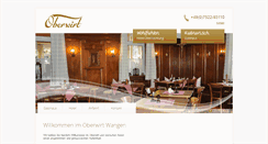 Desktop Screenshot of oberwirt-wangen.de