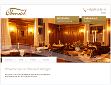 Tablet Screenshot of oberwirt-wangen.de